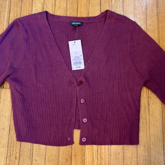 Dark Mauve Wild Fable Sweater NWT - Picture 3 of 7
